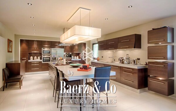 photo 9 In a closed and secured estate, properyt totally refurbished of about 600 sqm on an almost flat land of approximately 800 sqm decorated with a swimming pool and a tennis court.