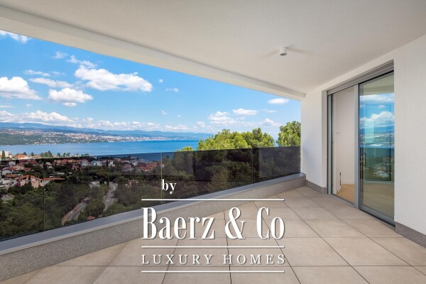 photo 4 Opatija, Center, beautiful four-room penthouse in a new building with a view of the sea of 246 m2