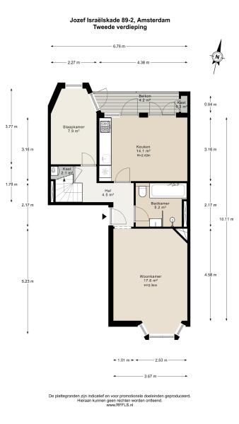Floor Plan 1 - Jozef Israëlskade 89 2