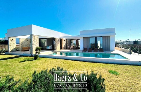 photo 1 NEW BUILD LUXURY VILLA IN MENORCA (2025) WITH SEA AND COUNTRYSIDE VIEWS, HEATED POOL, CONTEMPORARY SINGLE-STOREY DESIGN AND HIGH-QUALITY MATERIALS, HSH LUXURY REAL ESTATE
