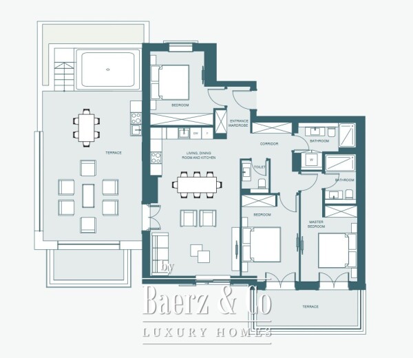 photo 25 Luxurious and Spacious Apartment with a Large Terrace on the Coast of Montenegro